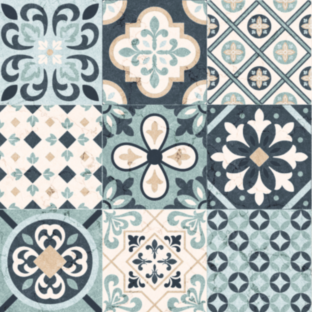 Vareprøve: Cassablue tiles kontaktplast