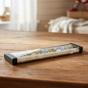 4-pk Gavepapirsett gull, blå, sølv