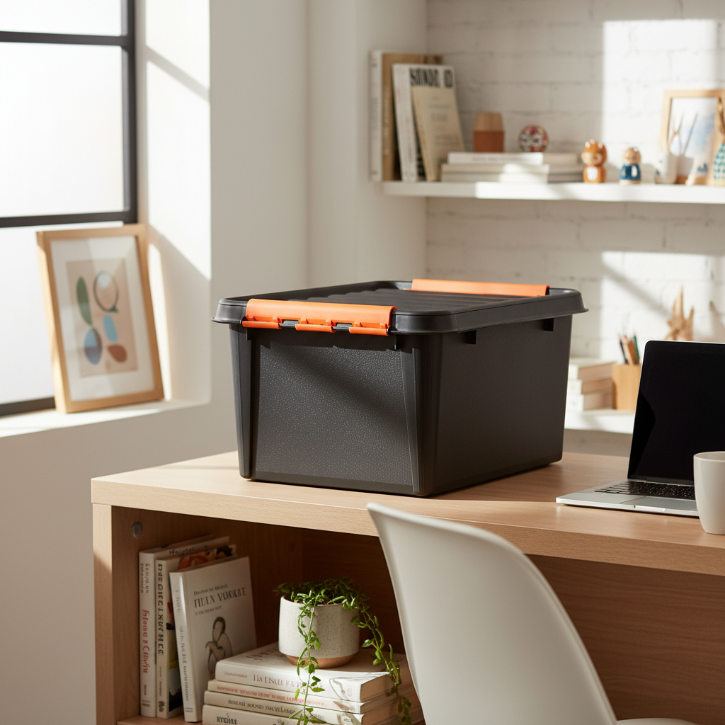 Robust plastboks 31 L til oppbevaring av verktøy og utstyr