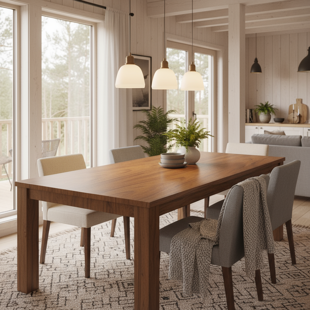 Eik trefolie til bord og skap – naturtro selvklebende kontaktplast med realistisk trestruktur