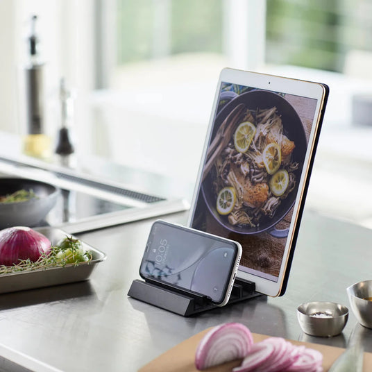 Multistativ til nettbrett og mobil, sort - Lindas Dekor