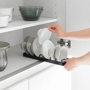 Svart skålstativ størrelse S med plass til opptil 7 små skåler