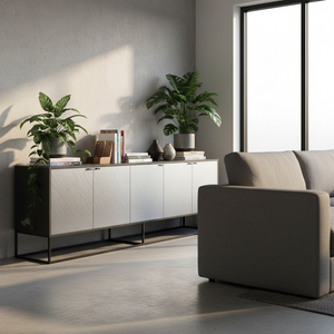 Børstet aluminium kontaktplast til møbler – moderne stål look uten å bytte overflater