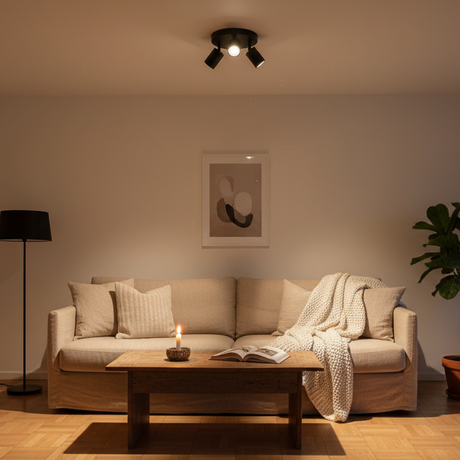 Taklampe i ekte norsk stue