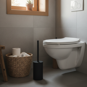 Toalettbørste i autentisk baderomskrok