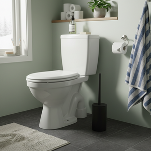 Toalettbørste i hverdagslig baderom