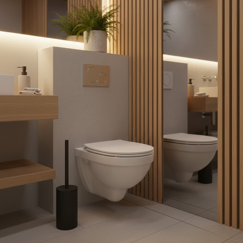 Toalettbørste i nordisk baderom