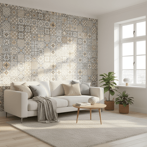 Vareprøve: Premium Palma fliser kontaktplast 15 x 15 cm - Lindas Dekor