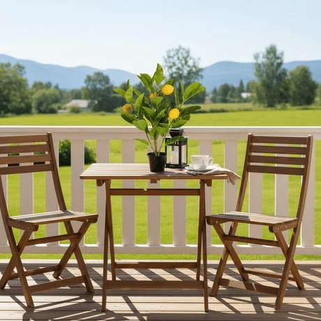 Veranda bord og kaffe