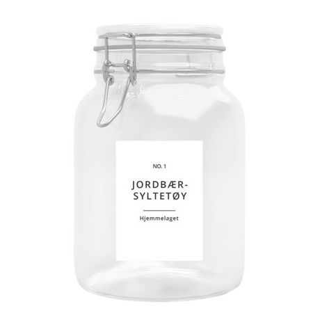 Etiketter hjemmelaget syltetøy