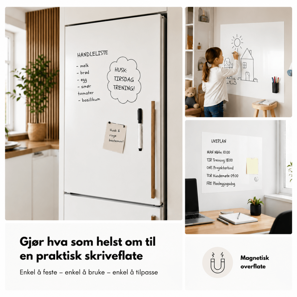 Whiteboardfolie - Lindas Dekor Whiteboardfolie
