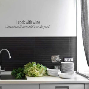 I cook with wine