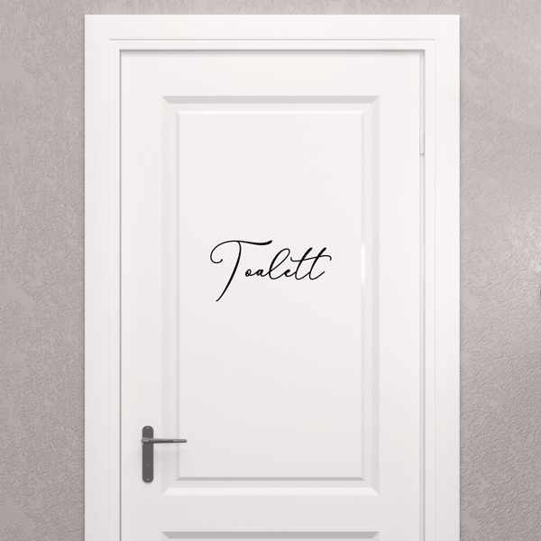 Toalett wallsticker