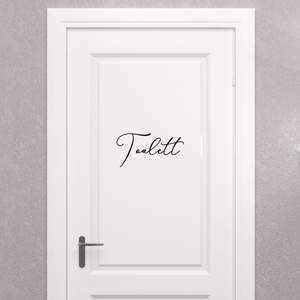Toalett wallsticker