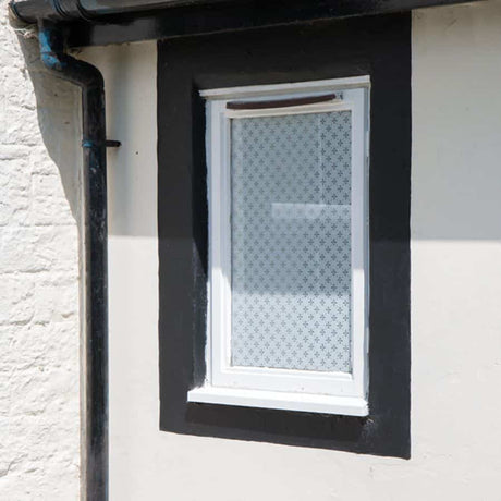 Static Ally vindusfolie med delikat blomstermønster – statisk festesystem uten lim
