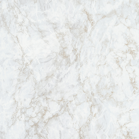 Montering av hvit marmor kontaktplast med gullårer – enkel påføring