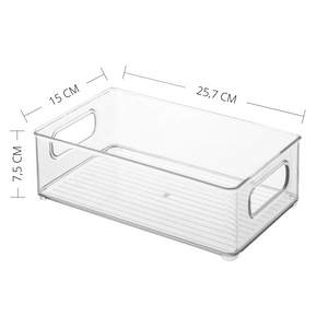 Oppbevaringsboks transparent, medium