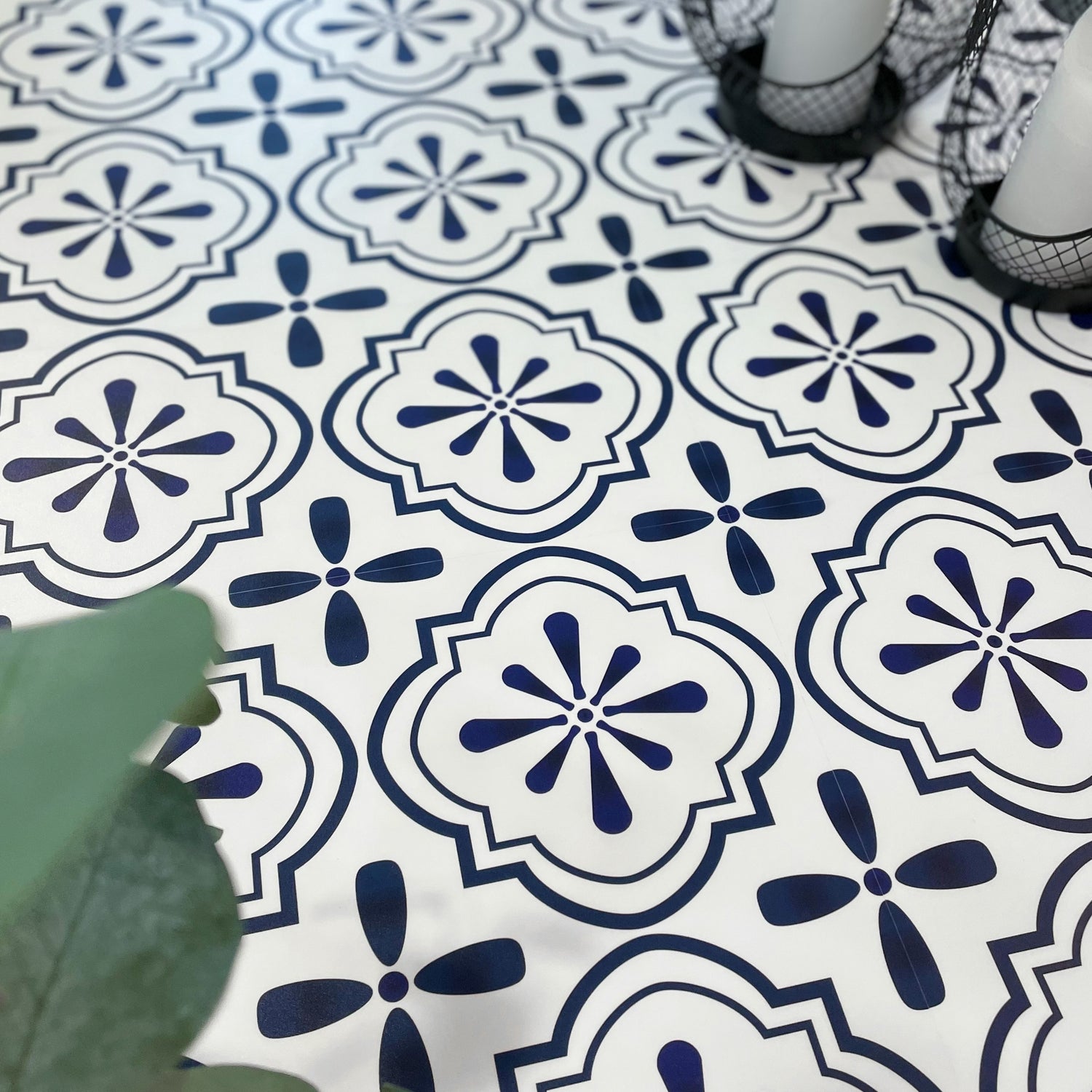 8-pk Nova blå selvklebende fliser