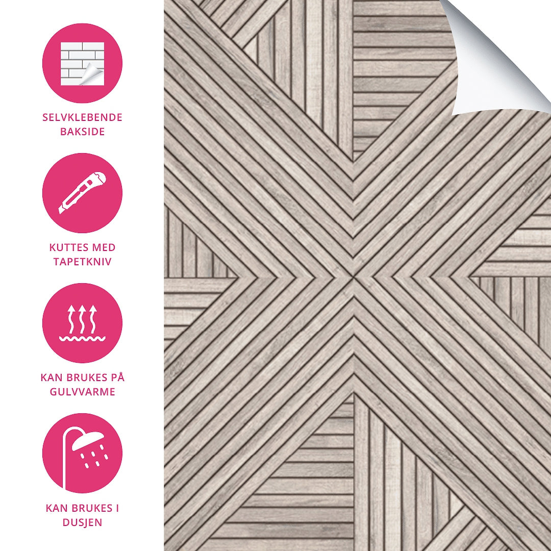 8-pk Oda selvklebende fliser