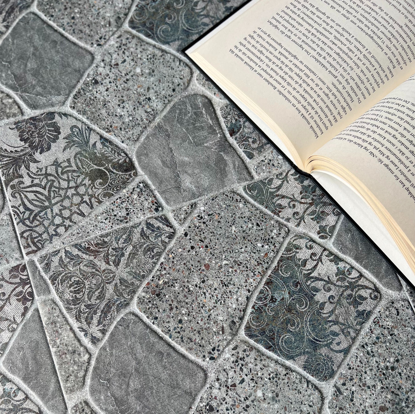 Vintage stone tiles kontaktplast