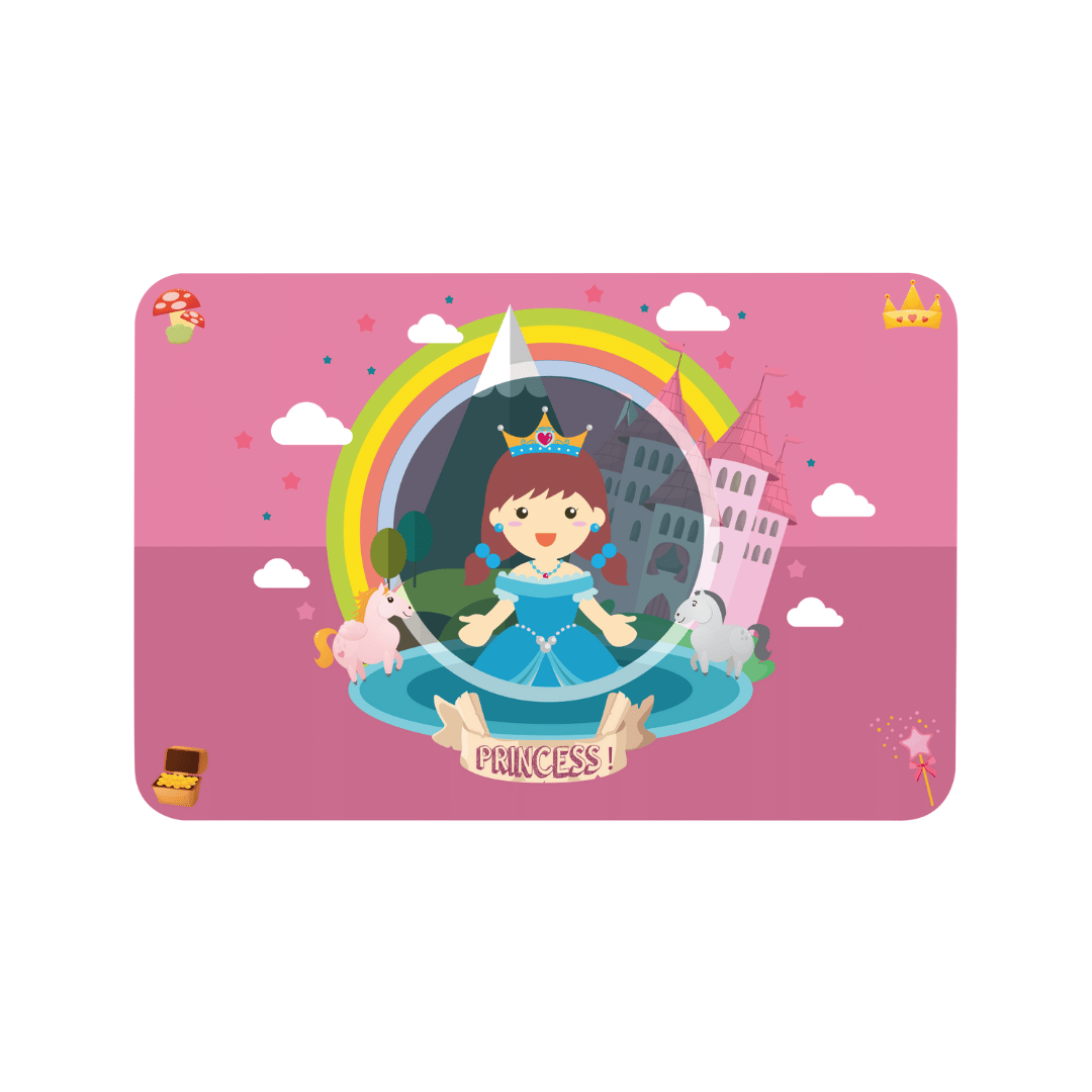 Bordbrikke prinsesse, rosa