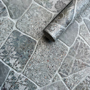 Vintage stone tiles kontaktplast